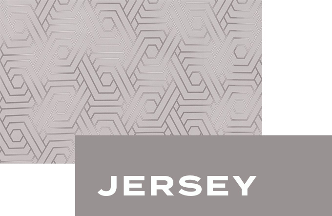 Nahaufnahme des Jersey-Stoffs mit geometrischem Muster