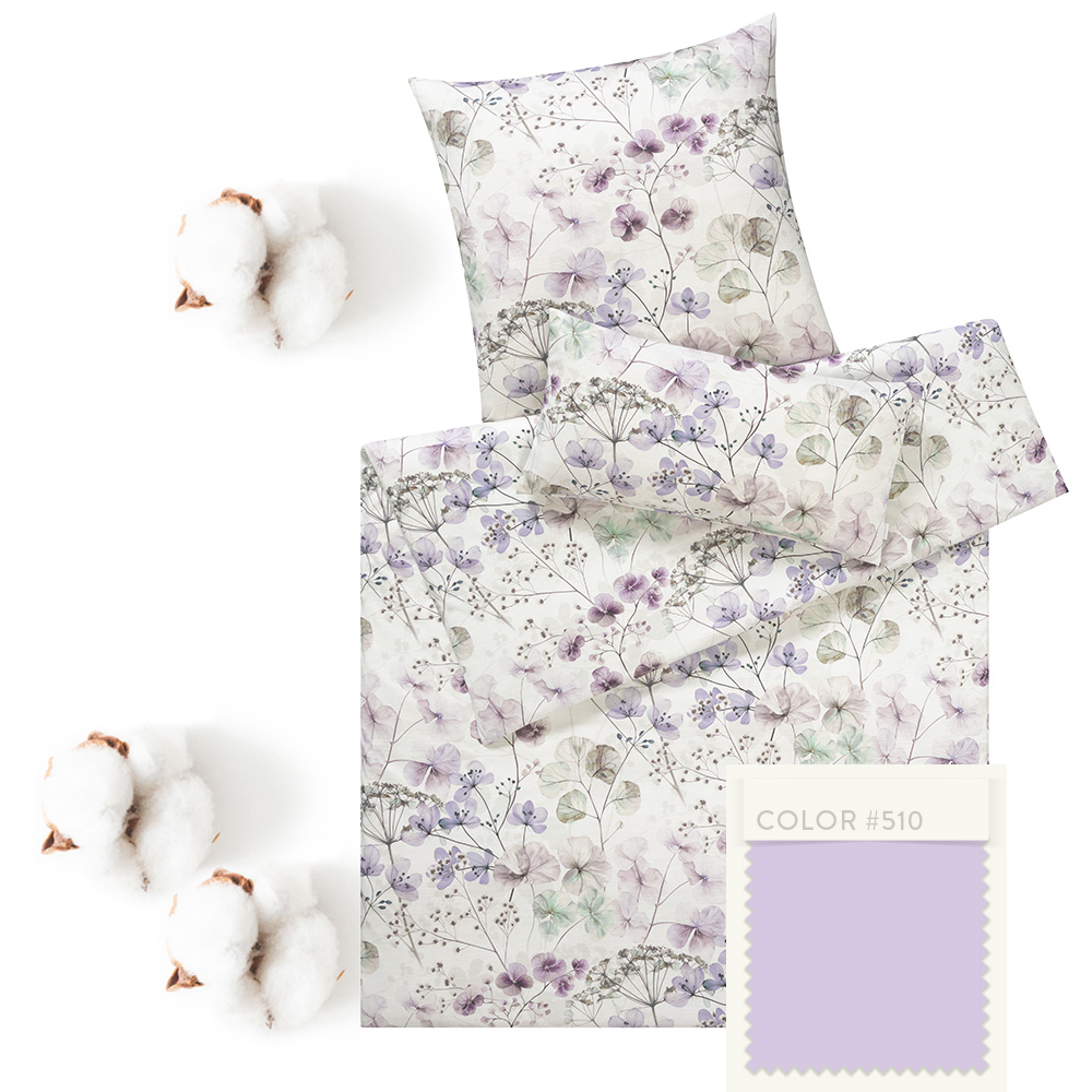 Kuschelflanell Bettwäsche Mountain Lake mit winterlichem Motiv 