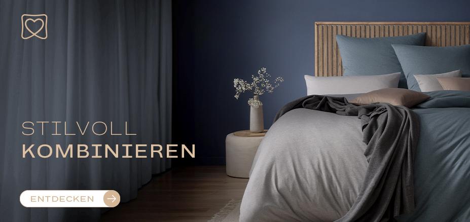 Combinate Happiness | Uni Bettwäsche in Jersey und Satin | Estella Online-Shop