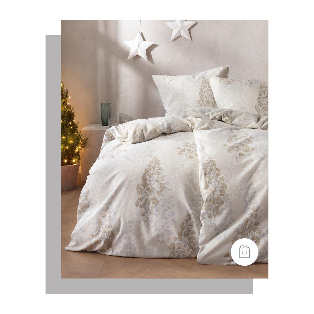 Samt & Seide (Flanell) Bettwäsche Merano in der Farbe natur | Estella Online-Shop
