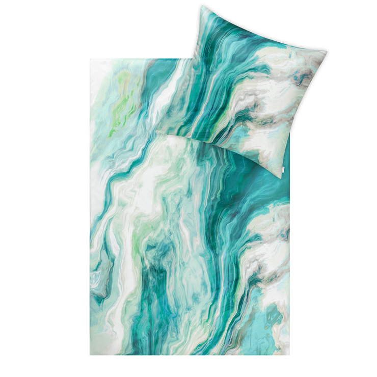Bettwäsche Marbling in achat