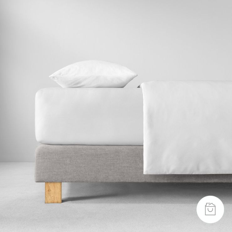 SPANNBETTTUCH ZWIRNJERSEY WEISS ➝