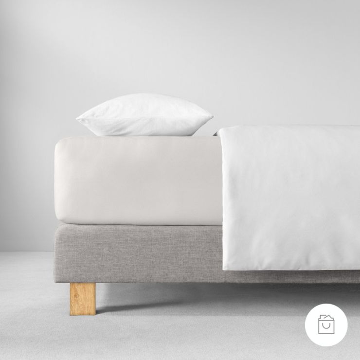 SPANNBETTTUCH JERSEY-STRETCH ELFENBEIN ➝