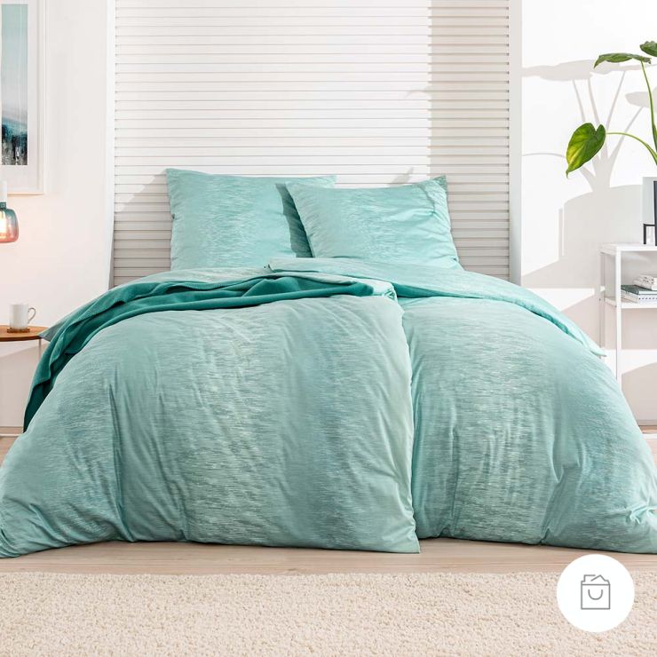 JERSEY BETTWÄSCHE KALEB | TÜRKIS ➝