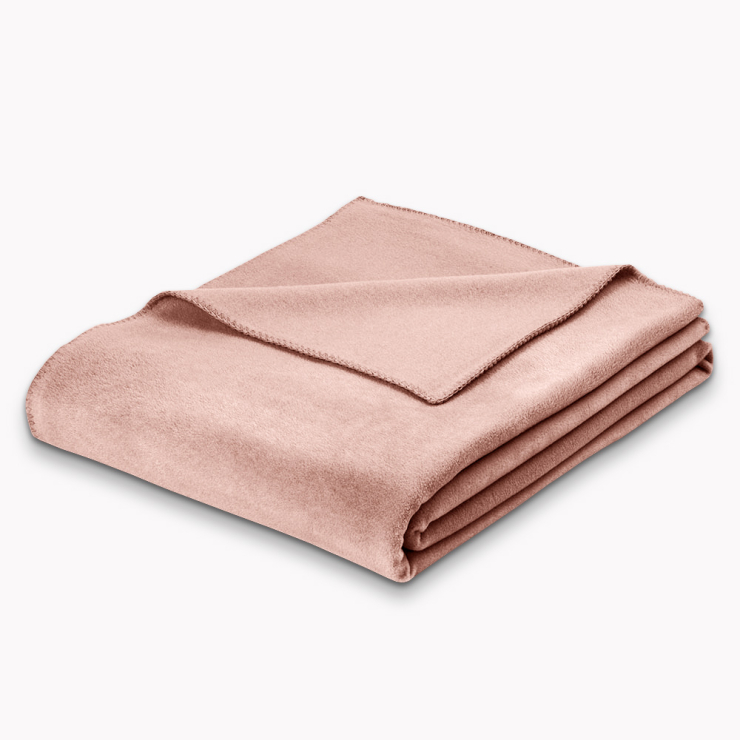 Gefaltete Wohndecke Trevi in Altrosa