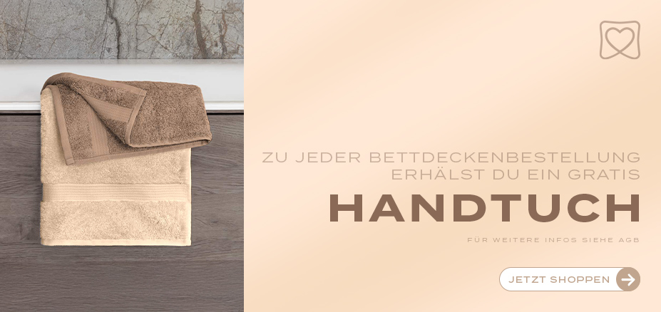 Gratis Handtuch bei Bettdeckenbestellung | Estella Online-Shop