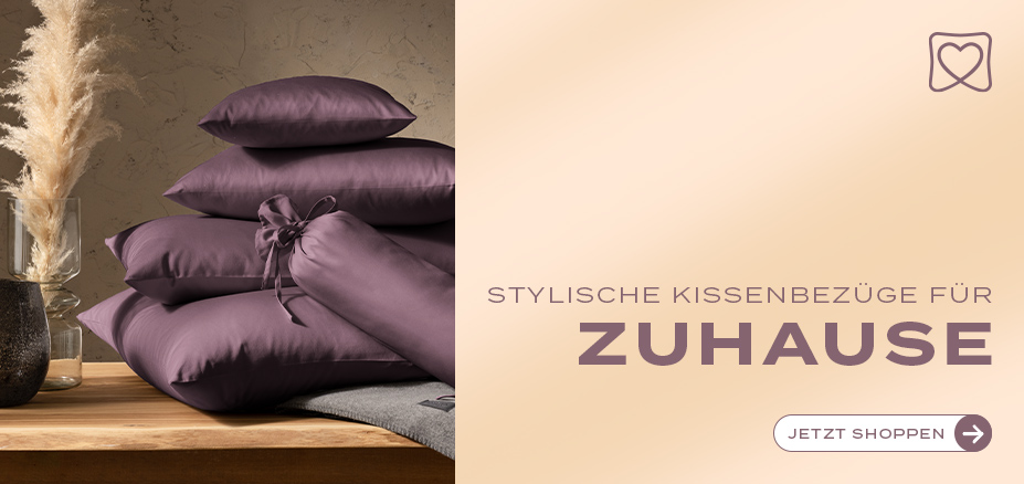 Mako-Satin & Jersey Uni Kissenbezüge | Estella Online-Shop