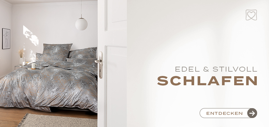 Bettwäsche Svizzera | Farbe: grau | Estella Online-Shop