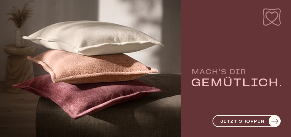 Gemütliche Dekokissenbezüge und mehr in warmen Farben | Estella Online-Shop