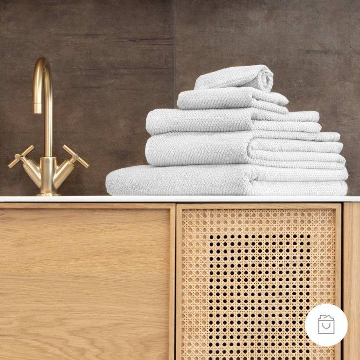 HANDTUCH-SERIE DUNE WEISS  ➝