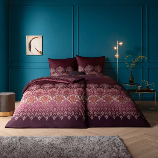 Bettwäsche Sophia | aubergine 