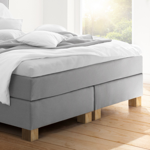 Topper-Spannbetttuch | platin 