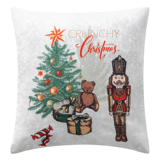 Dekokissenbezug Crunchy Christmas | rot 