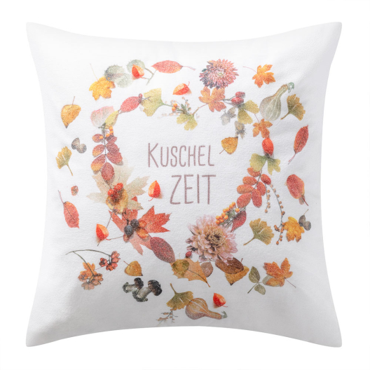 Dekokissenbezug Kuschelzeit | kastanie 