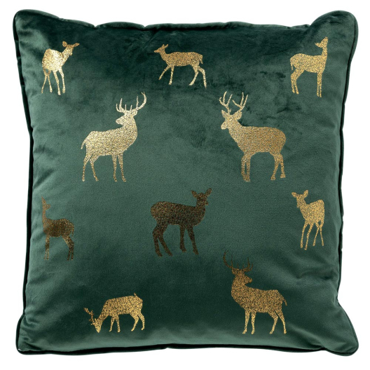 Weihnachtskissen Deer | grün 