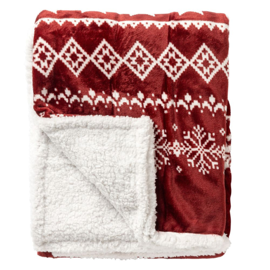 Felldecke Carol | rot 