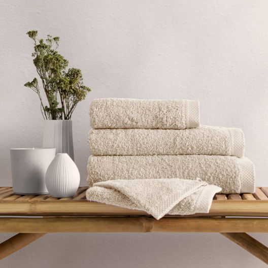 Frottierserie Pure | elfenbein 
