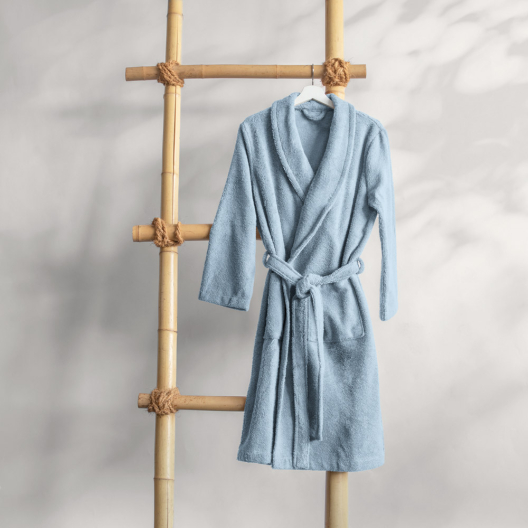 Bademantel Pure | hellblau 