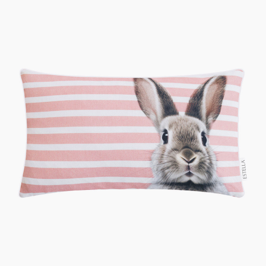 Dekokissen Hasi Streifen | rosa 