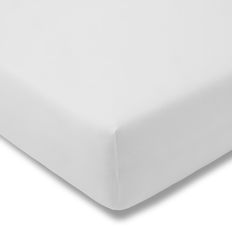 Spannbetttuch Zwirn-Jersey | weiss 