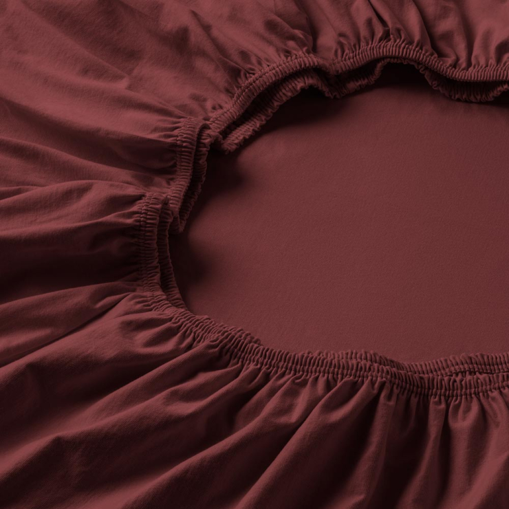 Spannbetttuch Zwirnjersey | mauve 90-120 (Breite) x 190-220 (Länge)