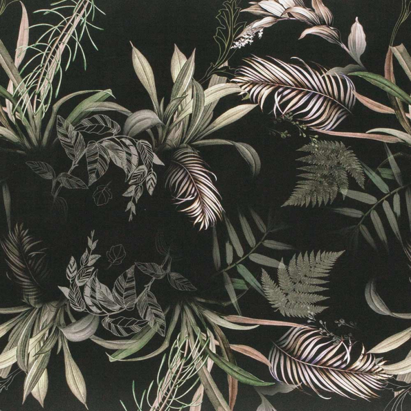 Bettwäsche Jungleleave | anthrazit 