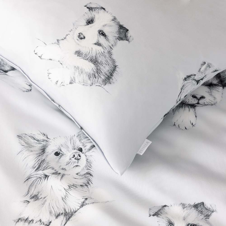 Bettwäsche Dogs | silber 