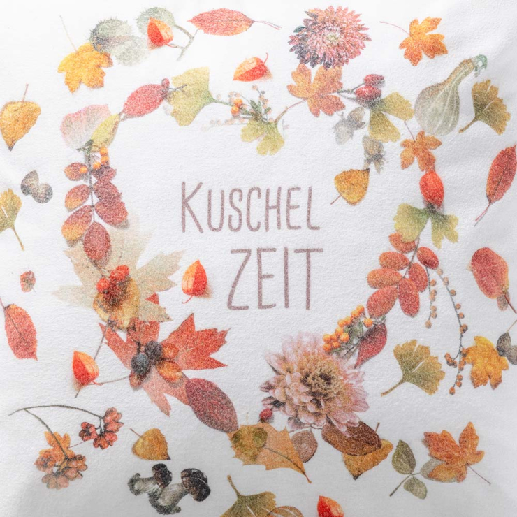 Dekokissenbezug Kuschelzeit | kastanie 