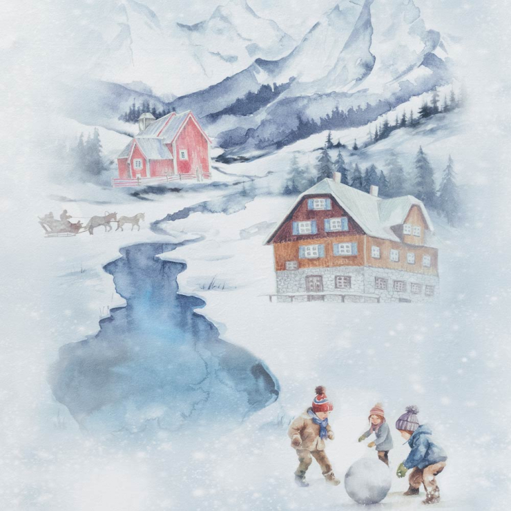 Wohndecke Mountain lake | schnee 